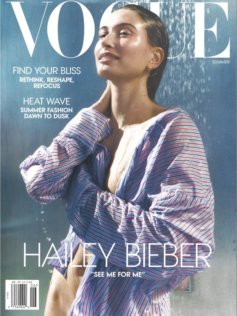 Brand New Hailey Bieber Copy of Vogue Magazine
